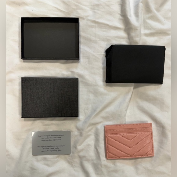 YSL Pink Card Case - Picture 3 of 6